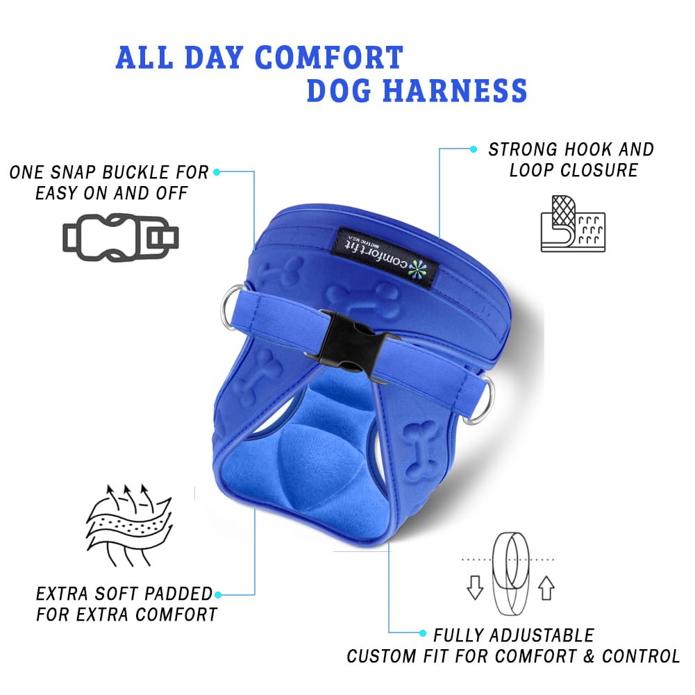 Comfort Fit Dog Harness Small Medium Sized Dogs No Pull Step Harness