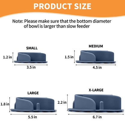 Slow Feeder Dog Bowls Insert, Bestalk Soft Silicone Slow Eating Feeder