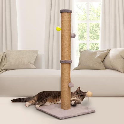 PELUOMOZ Tall Cat Scratching Post Large Cat Scratch Post for Tree
