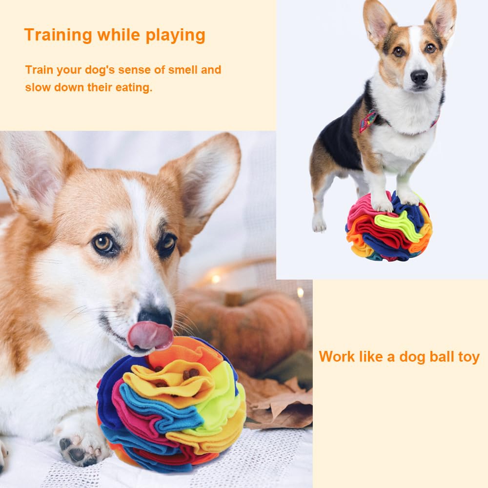 Ablechien Snuffle Ball Snuffle Ball for Small Dogs, Interactive Ball