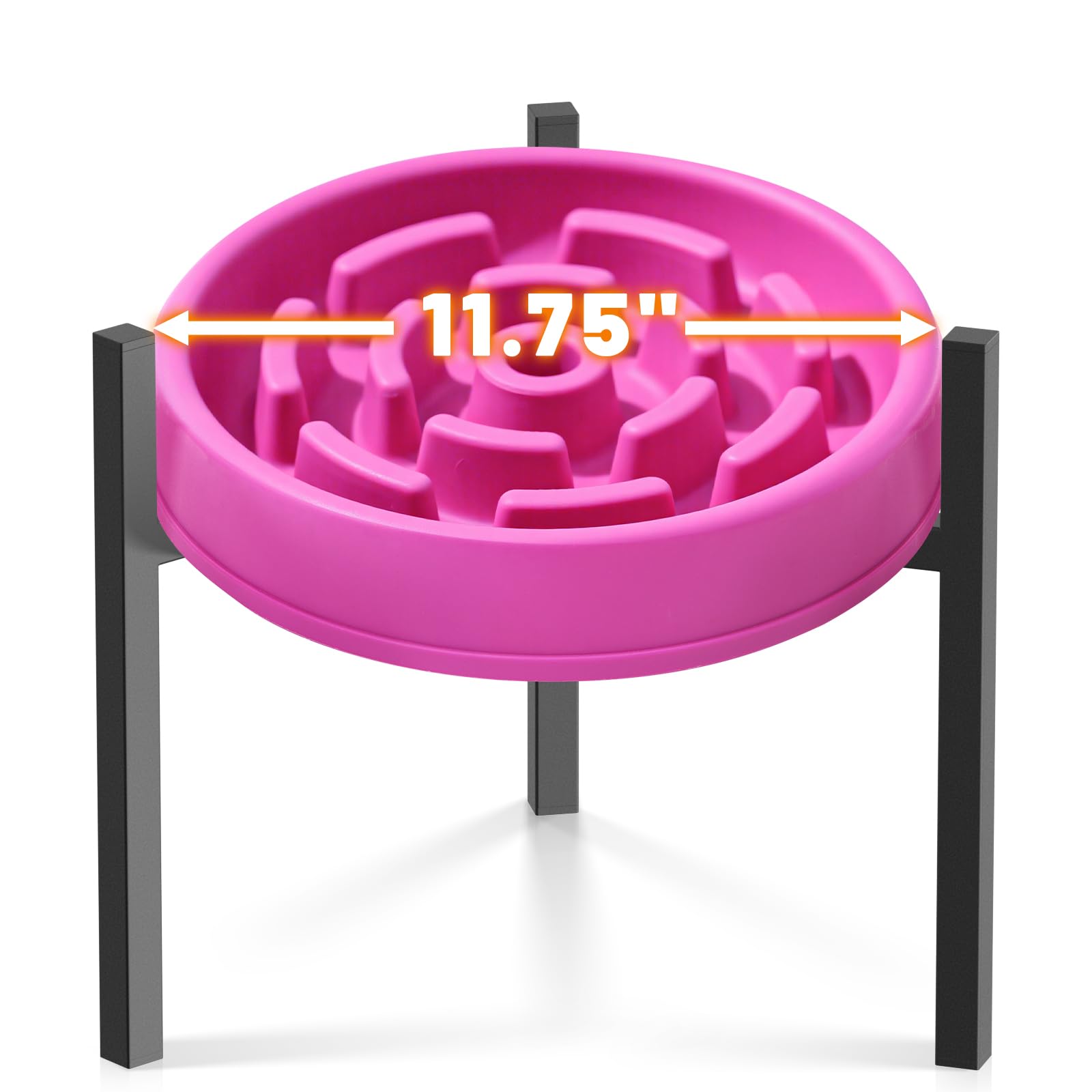 LOOBANI Elevated Dog Bowl Stand: Fits 5.9"-11" Wide Non-Slip Base Bowl