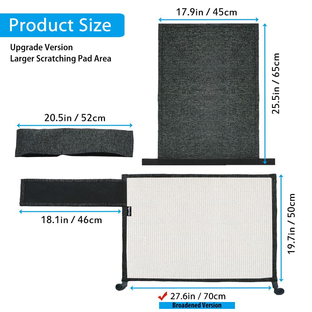NATUYA Cat Scratch Furniture Protector Large Sisal Cat Scratching Mat