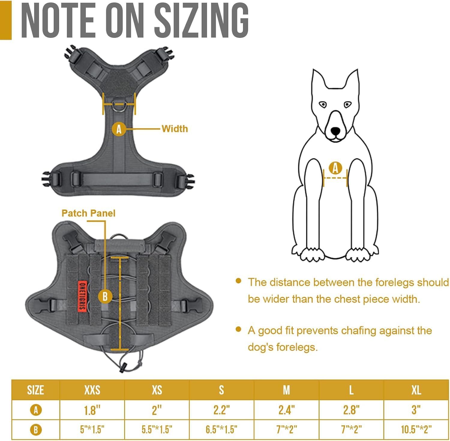 OneTigris Tactical Dog Training Vest No Pull Harness