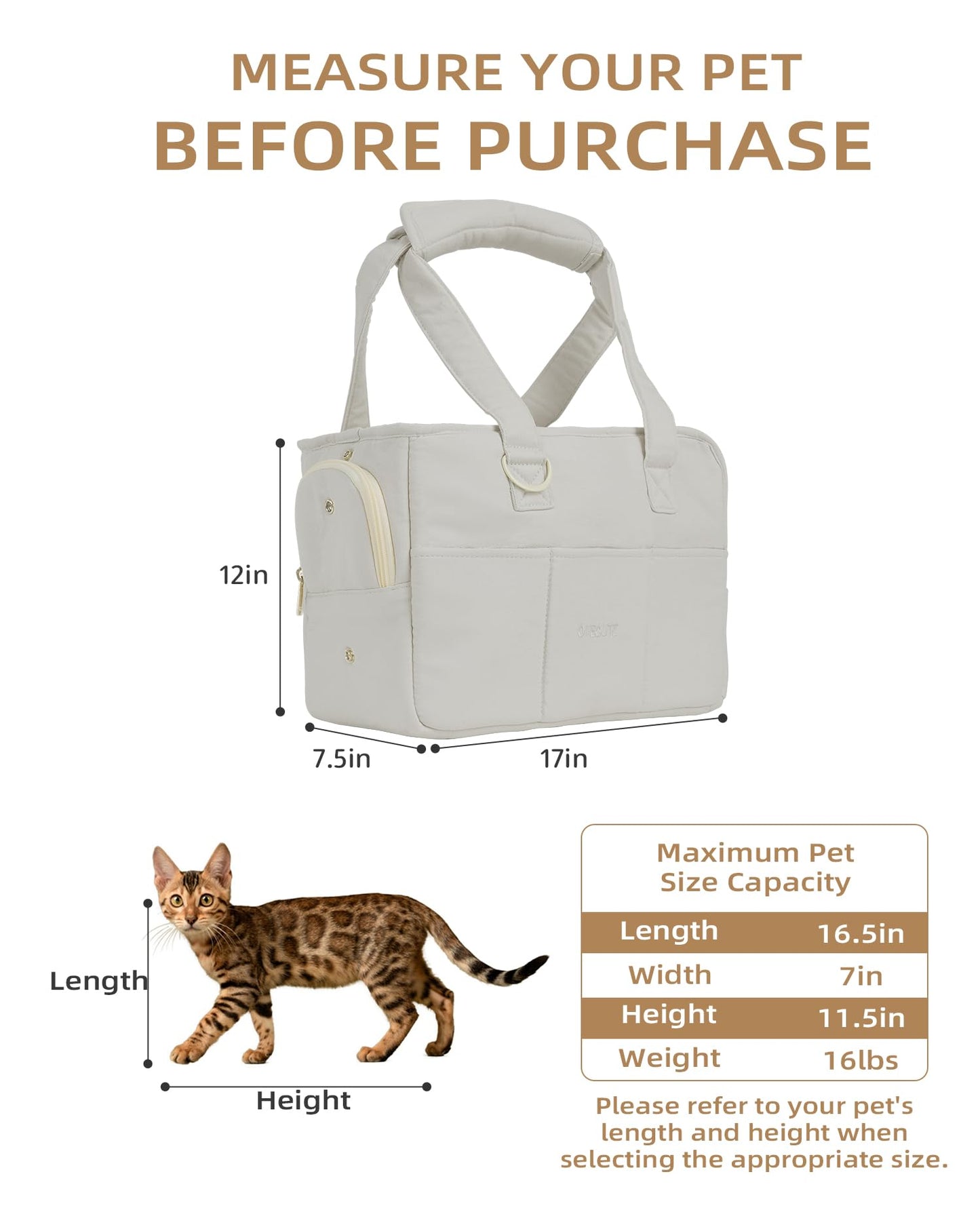 ONECUTE Dog Carrier for Small Dogs Rabbit cat with Large Pockets Bag