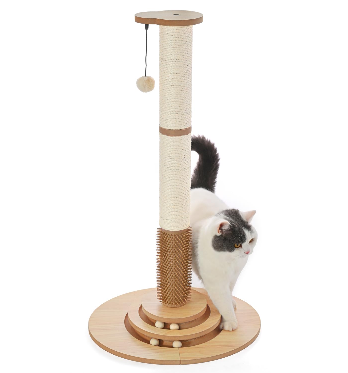 Made4Pets Cat Scratching Post Sisal Cat Scratcher Kitten Toys Tower
