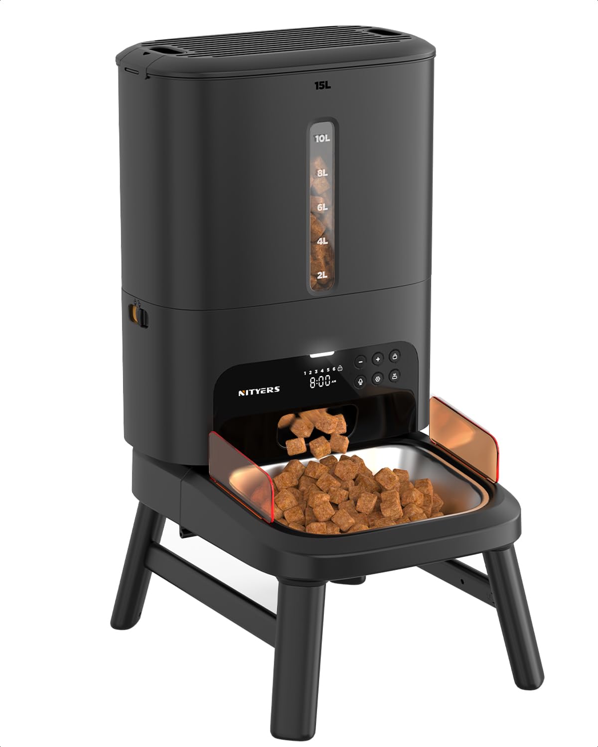 Automatic Dog Feeder for Large Breed 63 Cups Anti-Clog Dog Dispenser