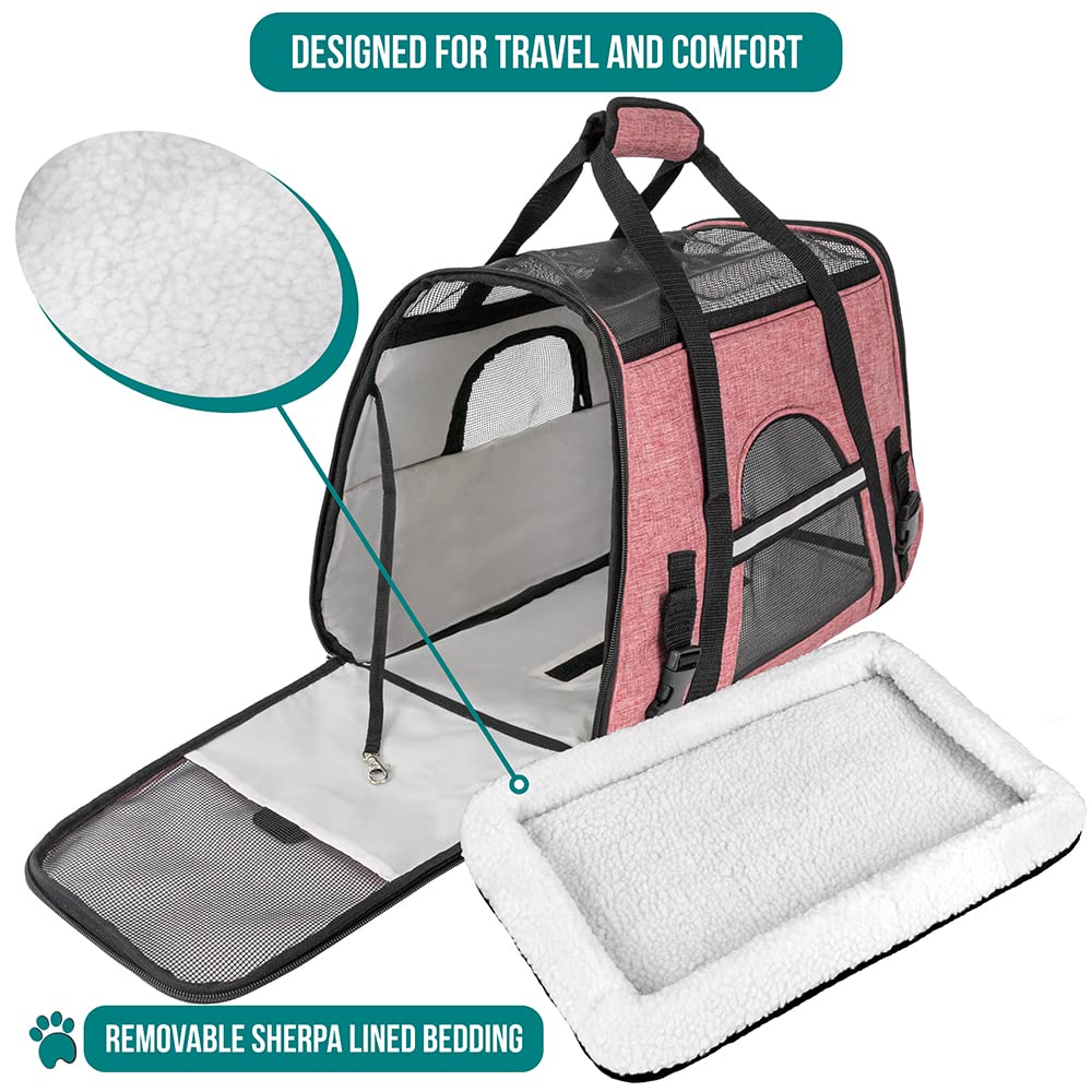 PetAmi Airline Approved Pet Carrier for Cat, Soft Sided Dog Carrier