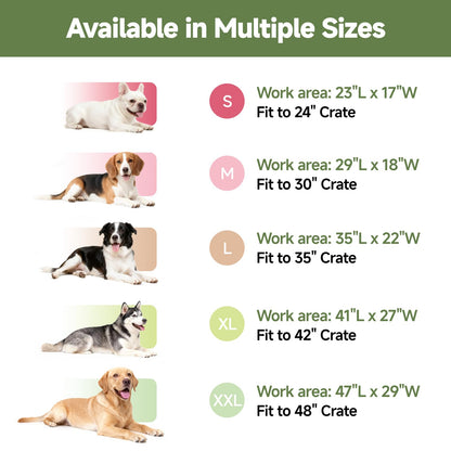 WAYIMPRESS Waterproof Dog Crate Pad, Medium Crate Mat Bed, Outdoor Bed