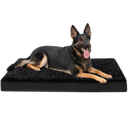 KSIIA Dog Crate Bed Waterproof Extra Large Dog Bed Soft Velvet Bed