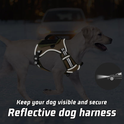 WINGOIN Tactical Dog Harness for Small Dogs, No Pull Harness