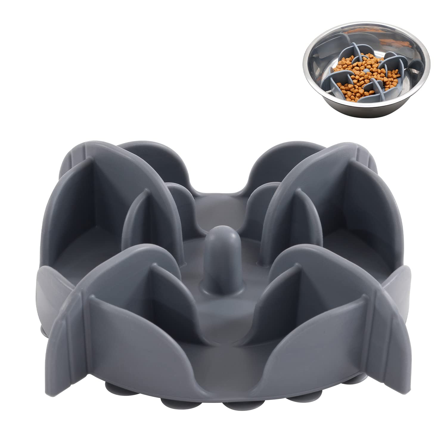 Jaoul Slow Feeder Dog Bowls Insert for Large Breed, Cuttable Slow Bowl