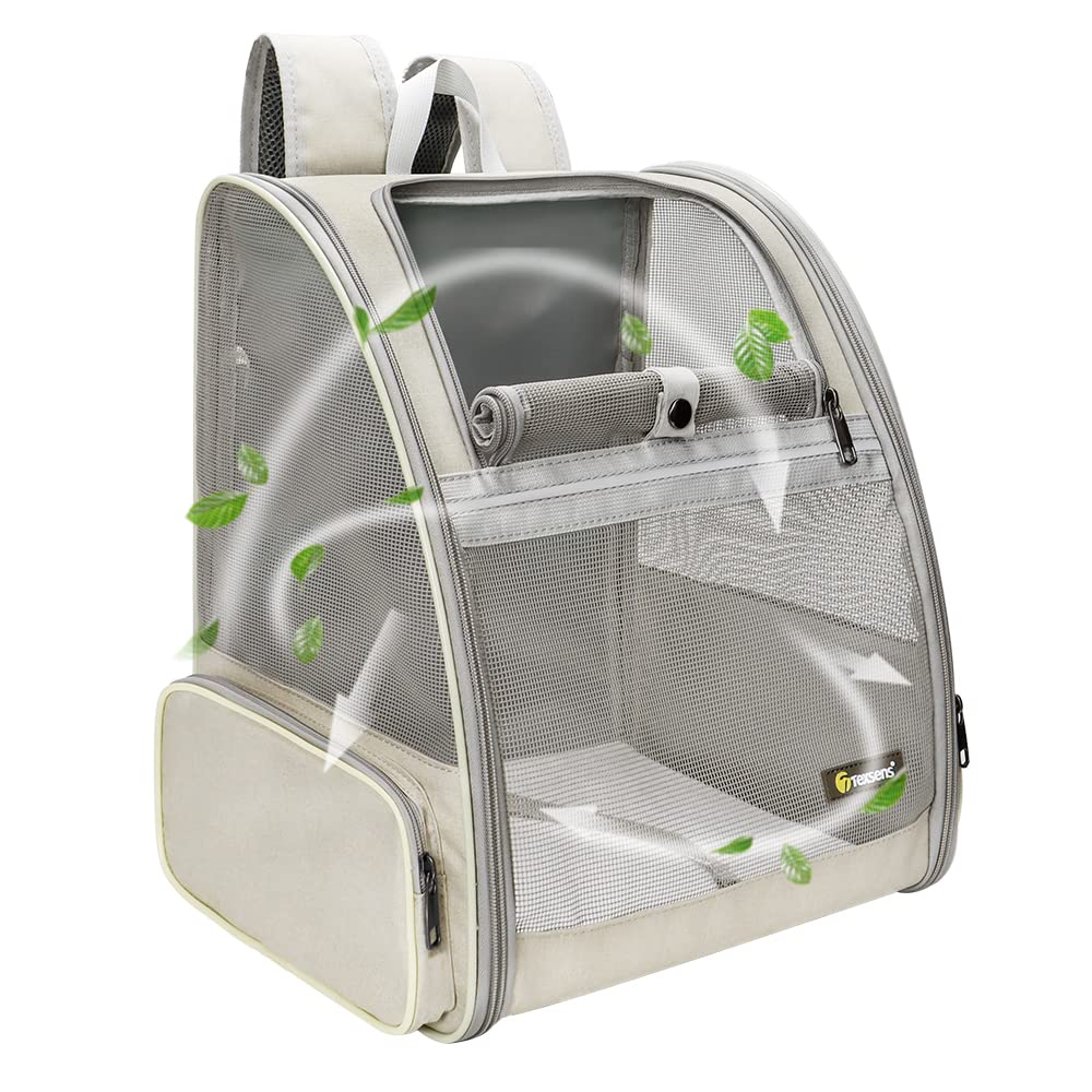 Texsens Pet Backpack Carrier for Small Cats Dogs, Ventilated Carrier
