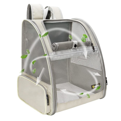 Texsens Pet Backpack Carrier for Small Cats Dogs, Ventilated Carrier