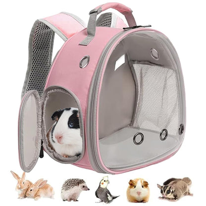 LAIRIES Guinea Pig Carrier, Clear Bubble Window for Guinea Carrier