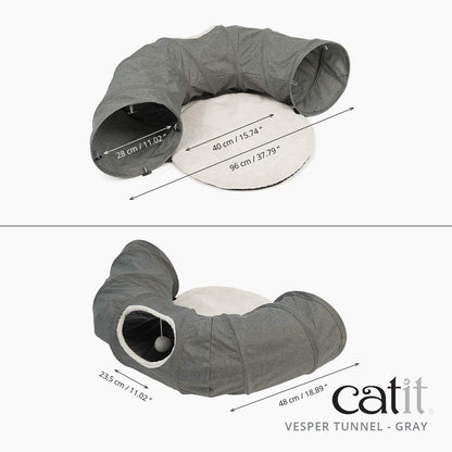 Catit Vesper Cat Tunnel, Cat Toy, 41996 Tunnel