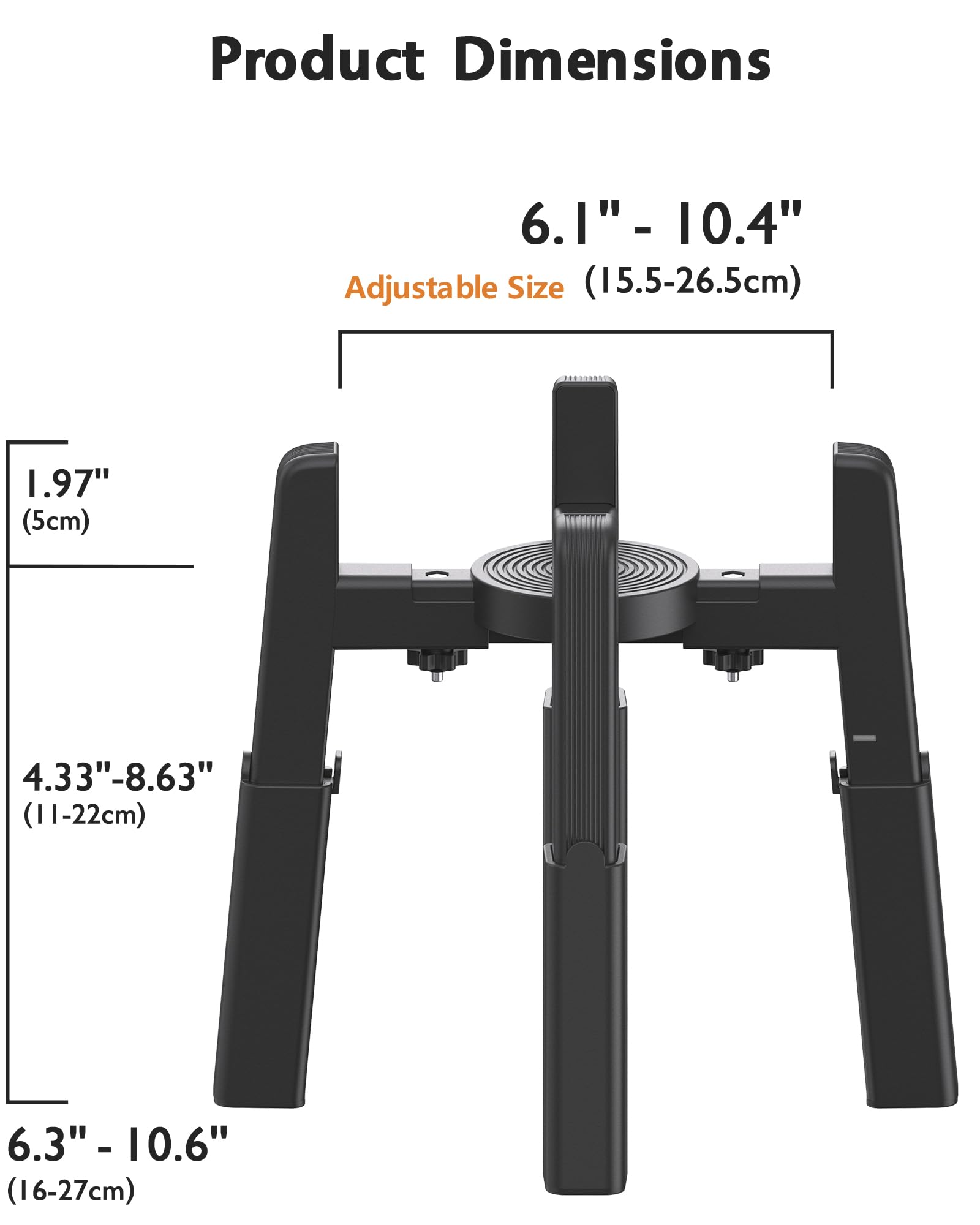 CZPET Dog Bowl Stand with Adjustable Height and Width [Stand Bowl