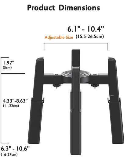 CZPET Dog Bowl Stand with Adjustable Height and Width [Stand Bowl