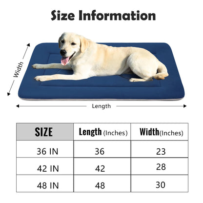 JoicyCo Extra Large Dog Bed Soft Dog Crate Pad Mat, Non-Slip Crate