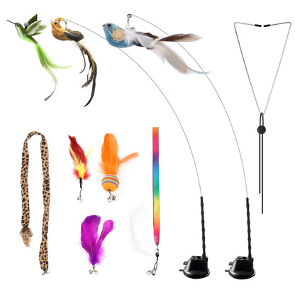 jority Interactive Cat Toys for Bored Indoor Adult Cats Feather