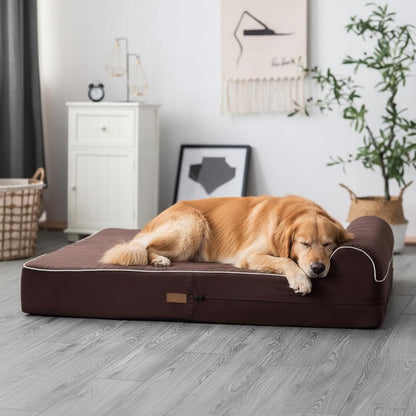 KOPEKS Orthopedic Memory Foam Dog Bed 7" Inch Thick Extra Bed