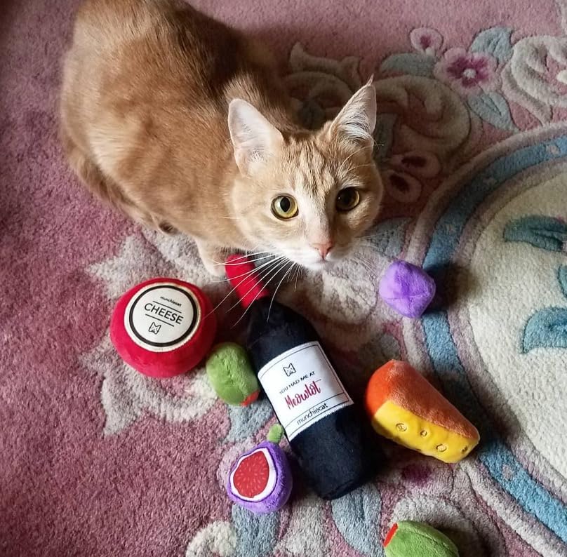 munchiecat Cat Toy Set 2-Piece Organic Catnip Toys with Soft Catnip