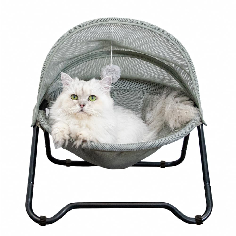 ROGSOUTH Cat Hammock Bed Elevated cat Bed, Comfortable and Toy