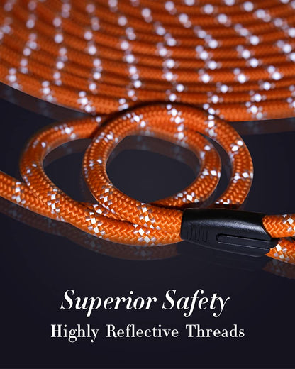 Long Line Leash for Dog Training Reflective Threads Check Cord Lead