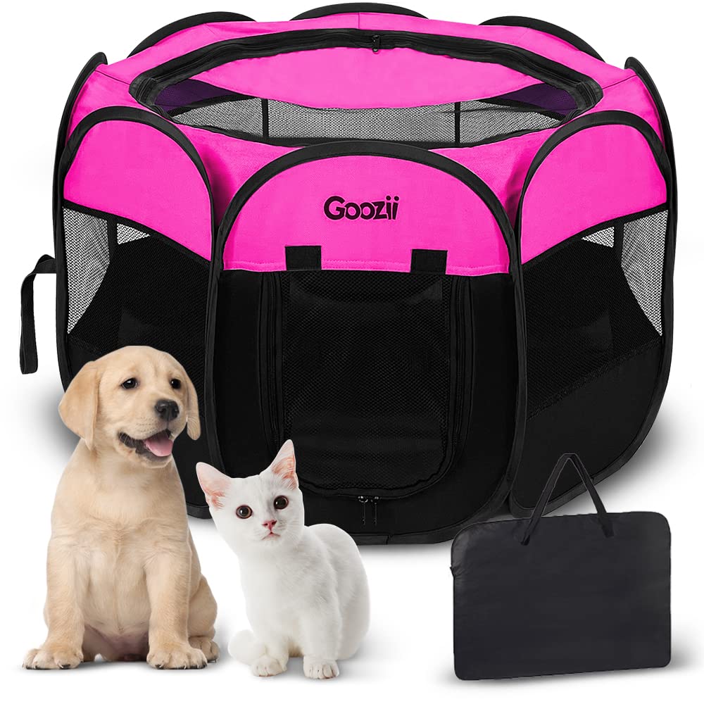 Portable Large Pet Cat Playpen for Indoor Outdoor Cats, Foldable Crate