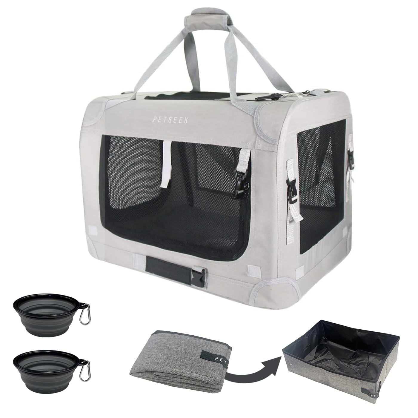 Petseek Extra Extra Large Cat Carrier Soft Sided, Portable Carrier