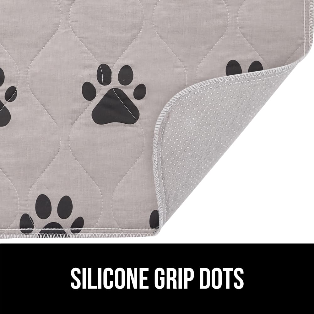 GORILLA GRIP Washable Puppy Pads, 40x26, Slip Resistant Dog Crate Mat