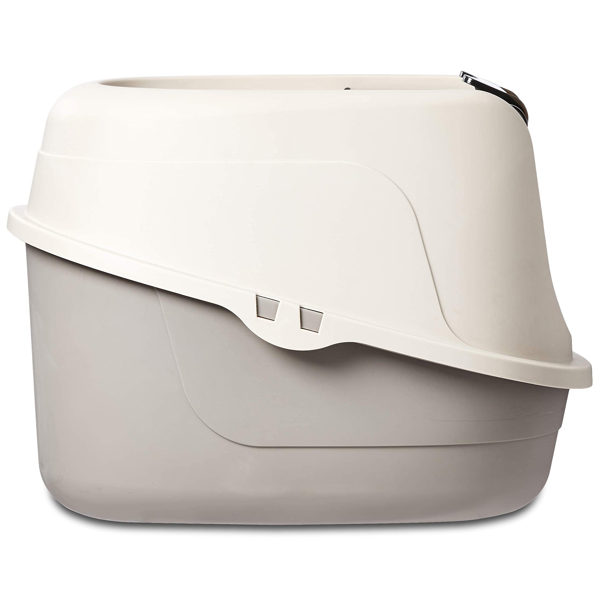 Amazon Basics No-Mess Hooded Enclosed Cat Litter Box with Odor Box