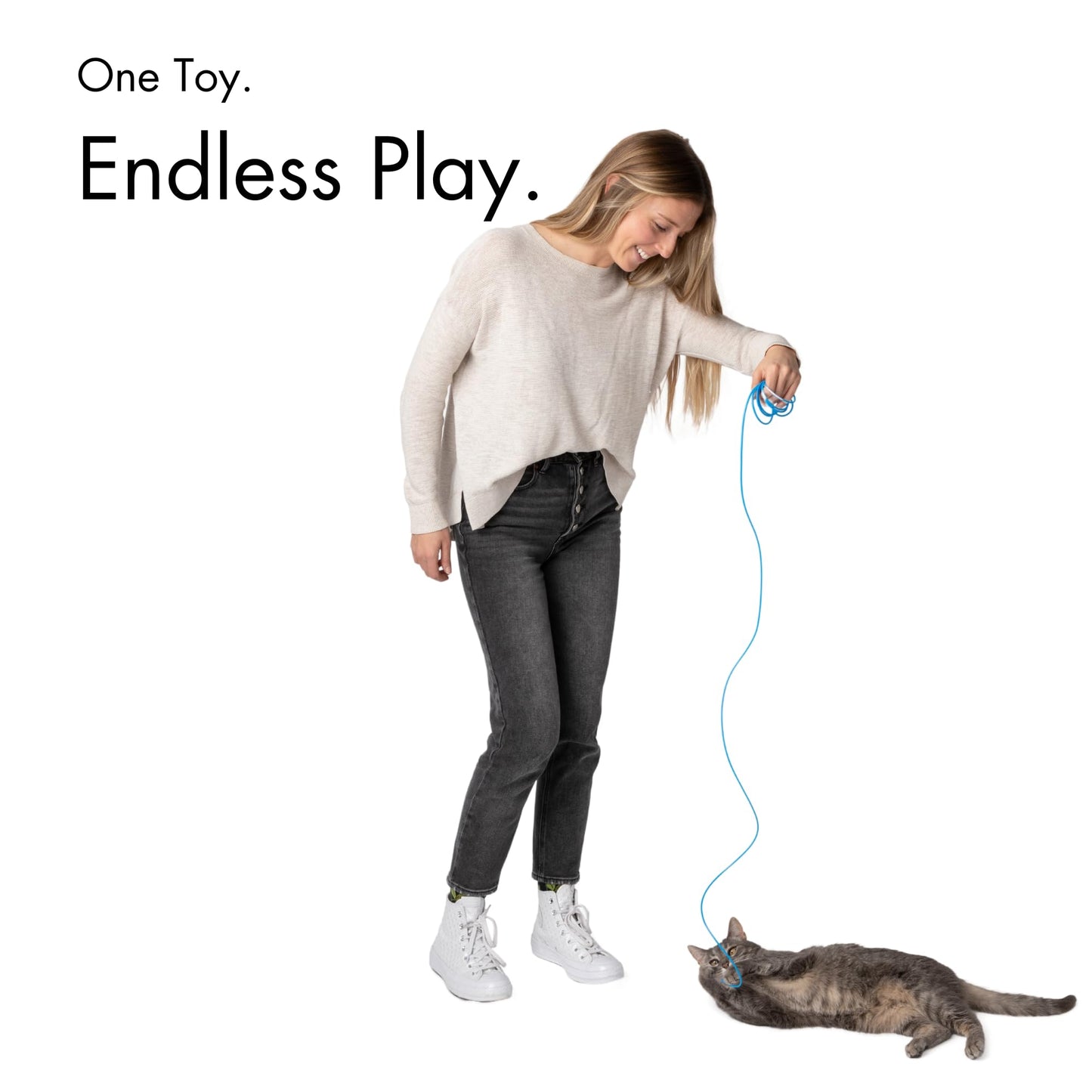 Niko and Oscar's Cat Toys, The Chonky String, Interactive Cat Toy