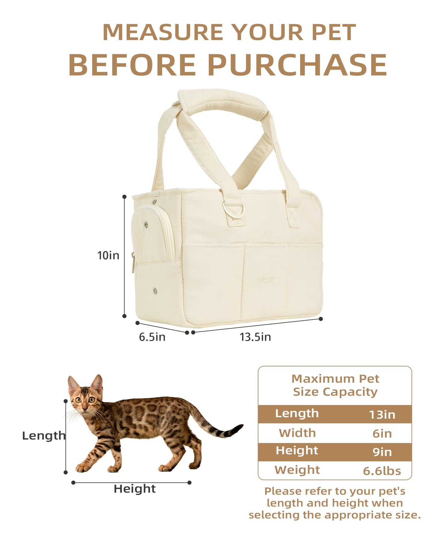 ONECUTE Dog Purse Carrier for Small Dogs Rabbit Bag