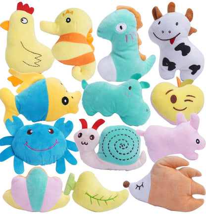 HDMOTU Pack of 26 Soft Small Medium Dog Squeaky Toys,Cute Puppy