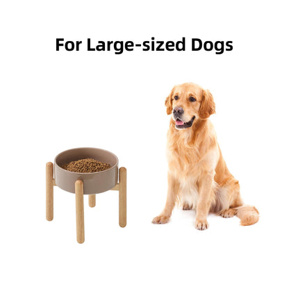 Havniva Ceramic Raised Dog Bowl with Stand for Large Breed Bowl