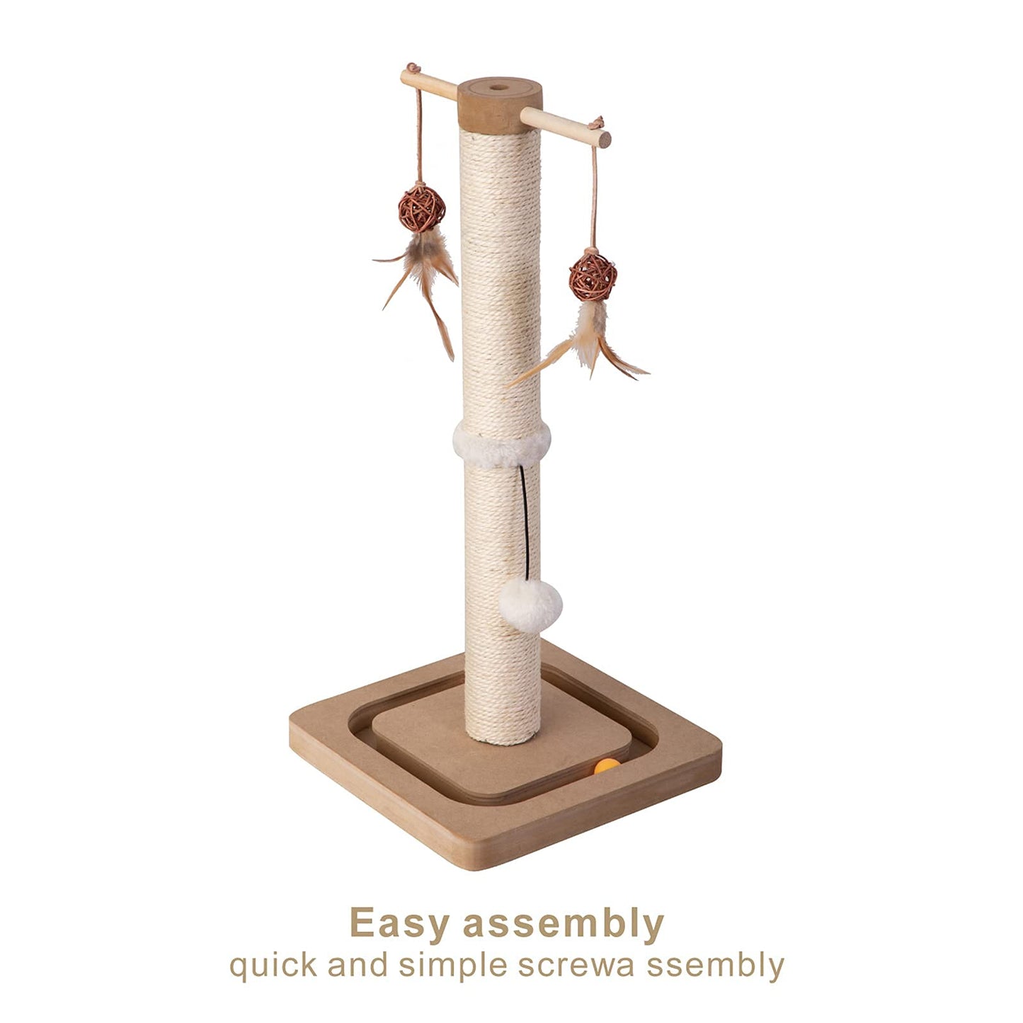 PEEKAB Cat Scratching Post Sisal Scratch Posts for Indoor Posts