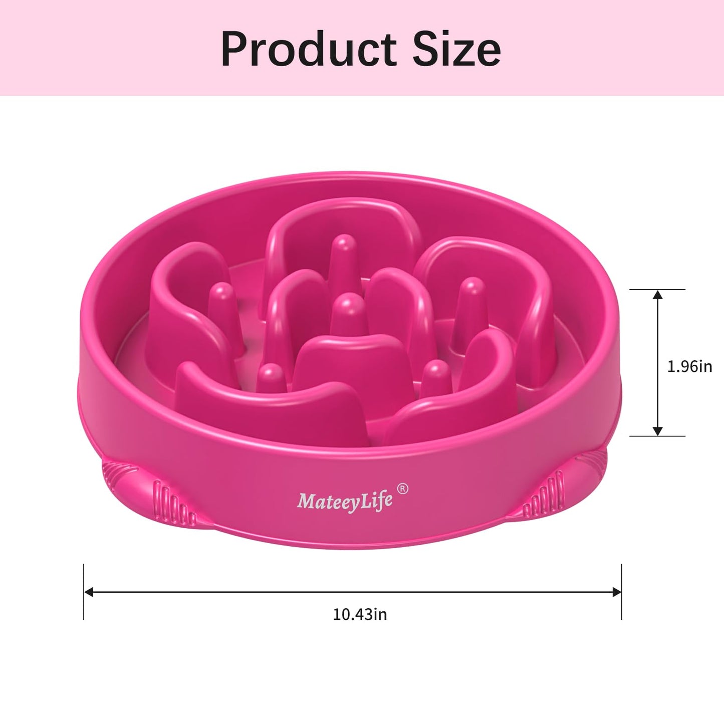 MateeyLife Large Slow Feeder Dog Bowls, Anti-Choking Puzzle Dog Puzzle