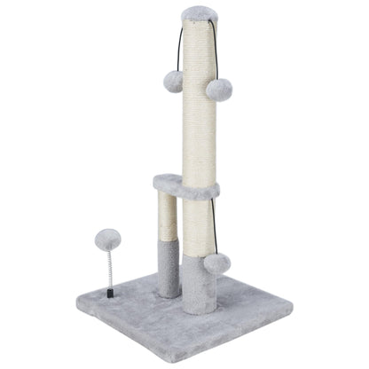 Dimaka Tall Cat Scratching Post, Double Lower Posts Extra Stable Posts