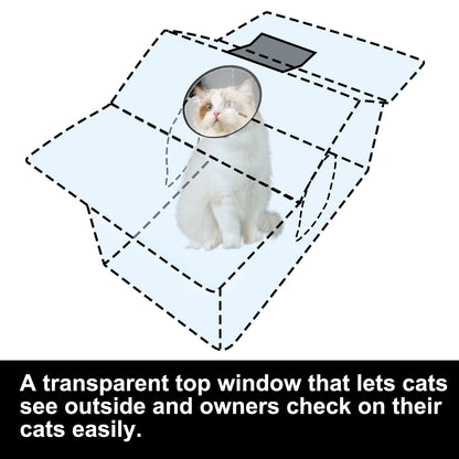 Texsens Outdoor Cat House Weatherproof Large Cat Shelter for House