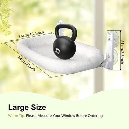 Cat Window Perch, Cordless Cat Hammock, Foldable Cats Window Bed