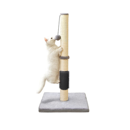 MeowHomm 32" Cat Scratching Post with Self Groomer Cat Scratcher