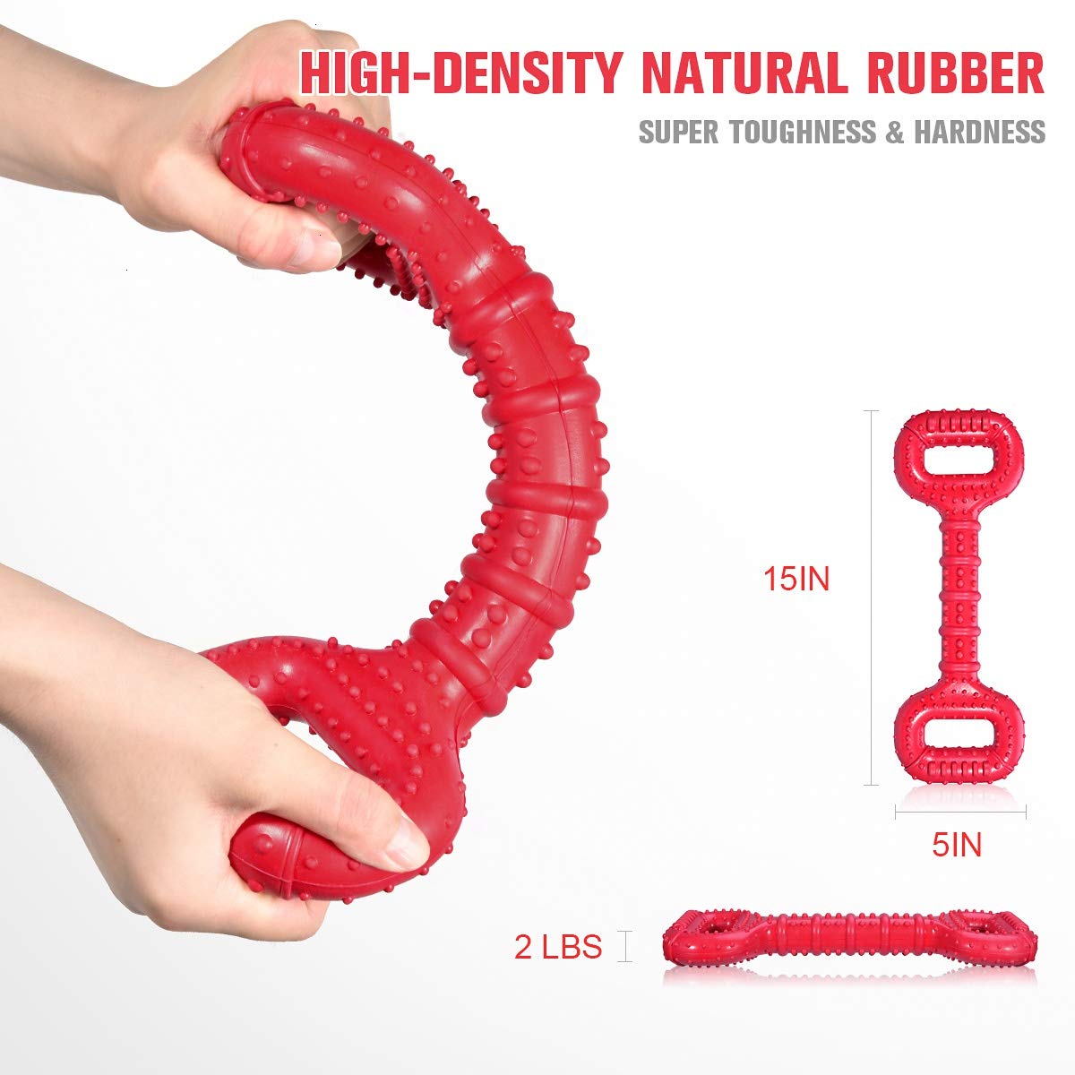 Feeko Dog Toys for Aggressive Chewers Large Breed, Interactive Long
