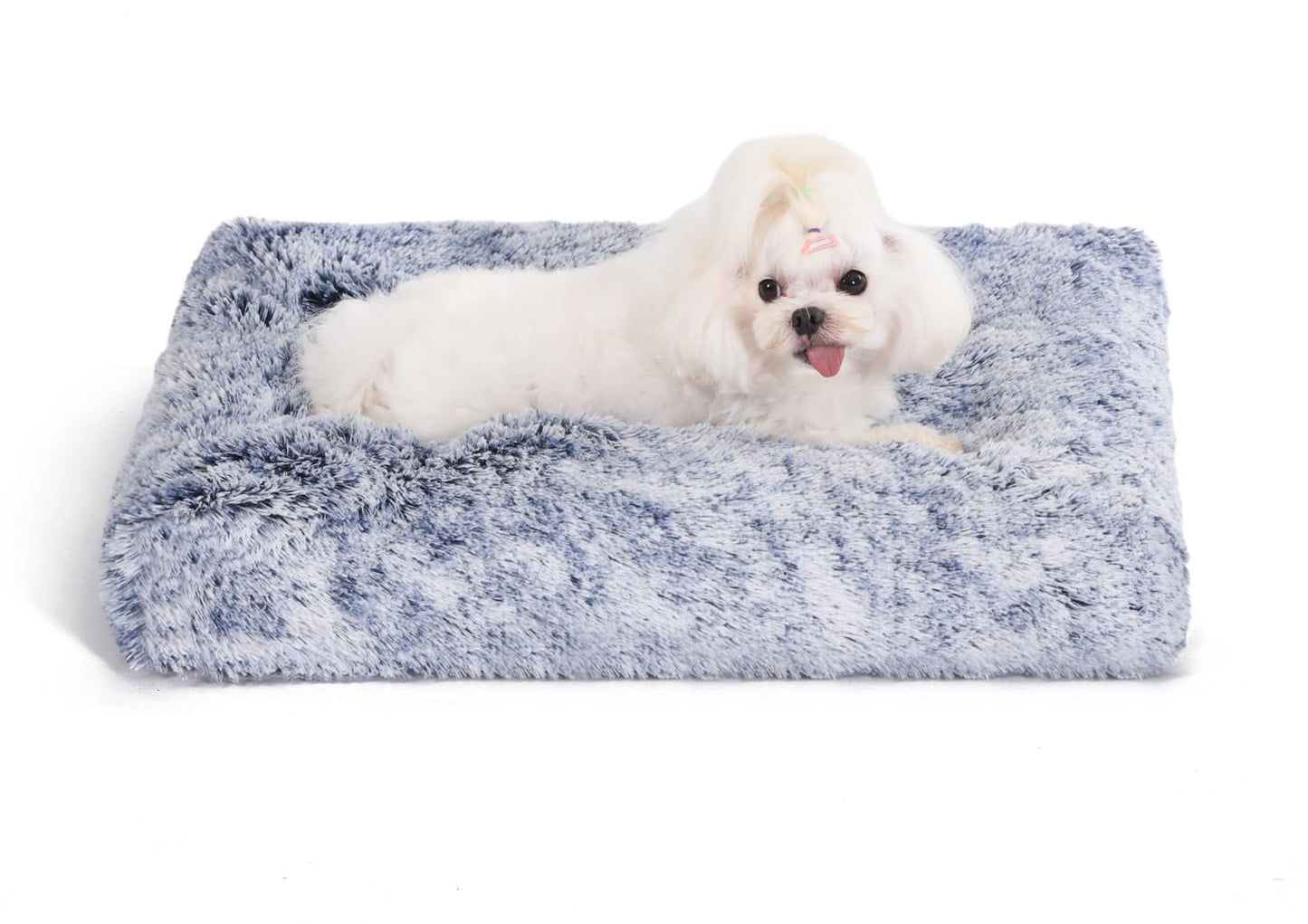 Bedfolks Waterproof Crate Bed, Plush Dog Cat Bed with Removable Crate