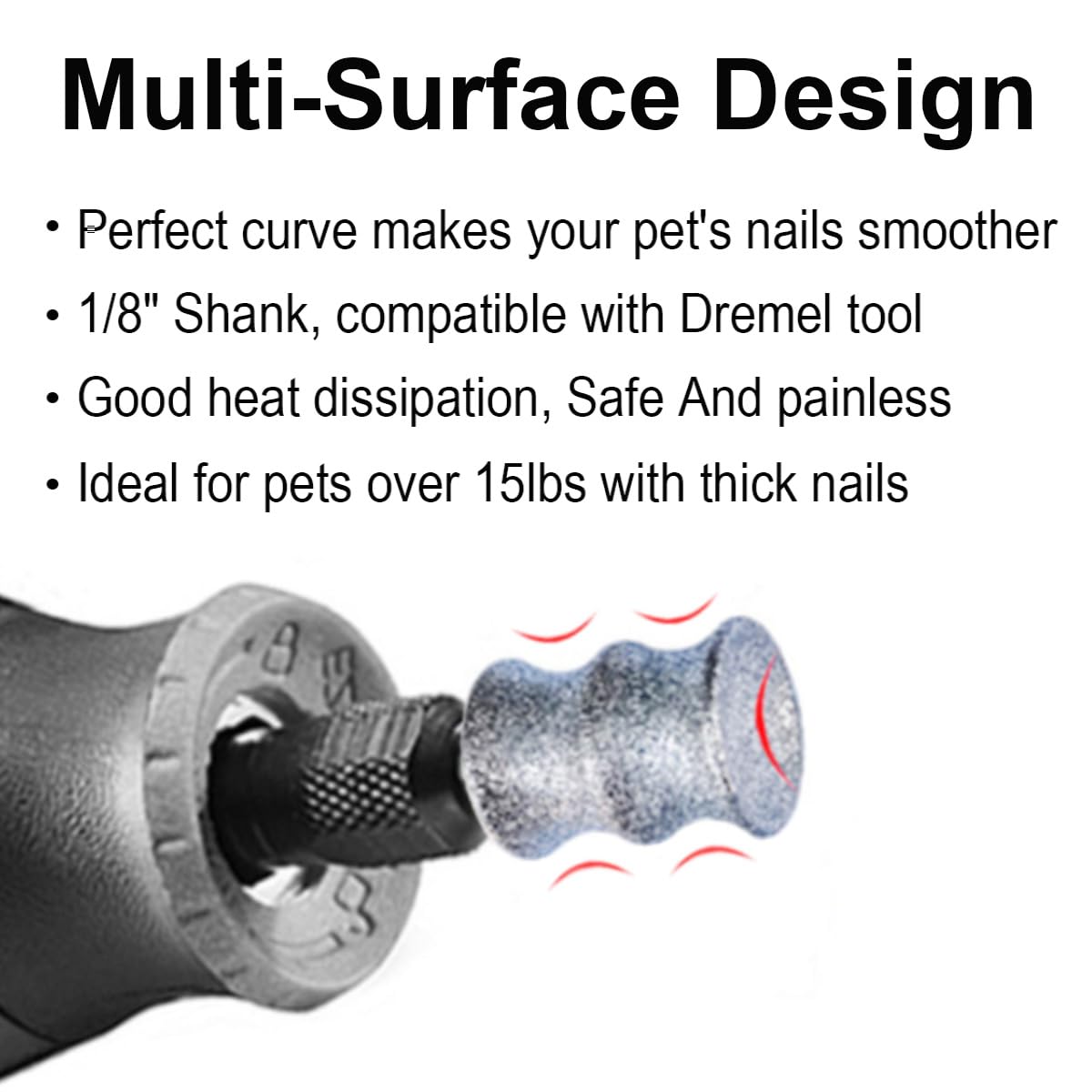OVATAVO Dog Nail Trimmer Tools for Dremel Paws Grooming Trimmer