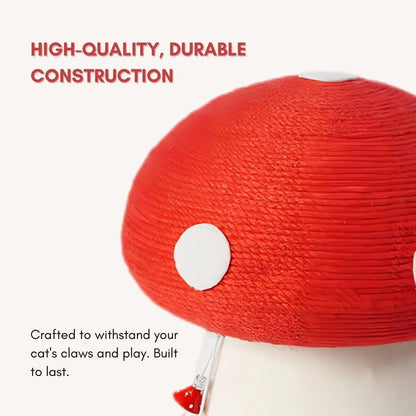 No Assembly Required Mushroom Cat Scratcher, Cute Cat Scratching Toy