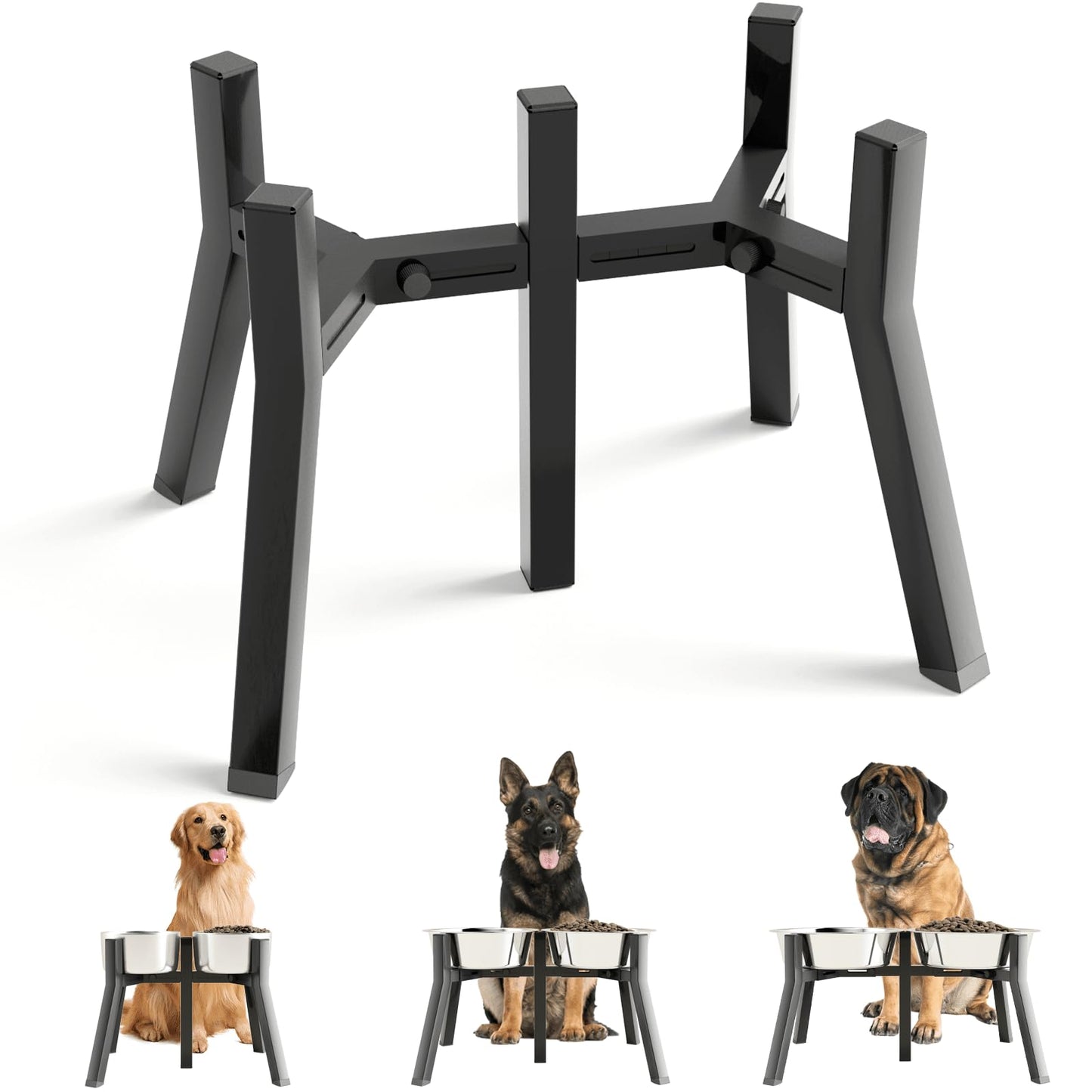 SHAINFUN Elevated Dog Bowl Stand for Medium Large Breeds, Bowl