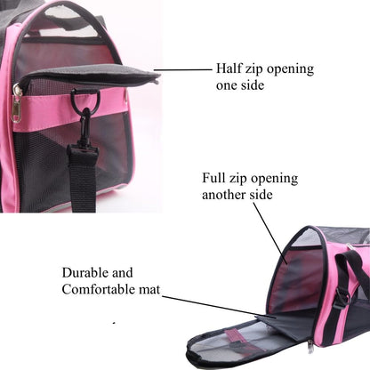 ZaneSun Cat Carrier,Soft-Sided Pet Travel Carrier for Cats,Dogs Bag
