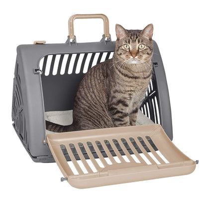 SportPet LARGE Hard-Sided Travel Cat Carrier Cat Carrier with Carrier