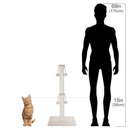 Dimaka 34'' Cat Scratching Post, Cat Scratching Post, Cat Scratcher