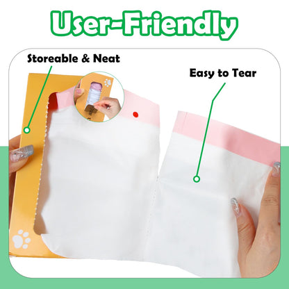 SZEE 120 Pack Automatic Waste Bags Compatible with Litter Box Box
